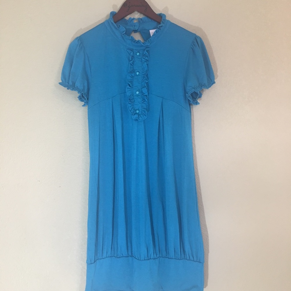 Rue 21 turquoise high neck dress large cute
